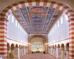The church is a fine example of Romanesque architecture and is one of the most important churches of the early Christian period. The building is a dou